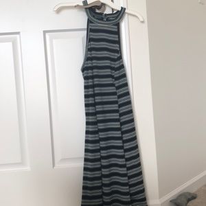 Striped Semi-Formfitting Dress